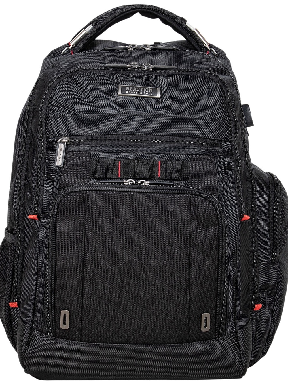 Kenneth Cole Reaction Black Backpack with Red Accents, travel bag